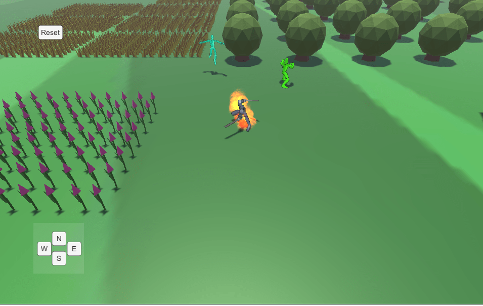 Touch Control Melee Test